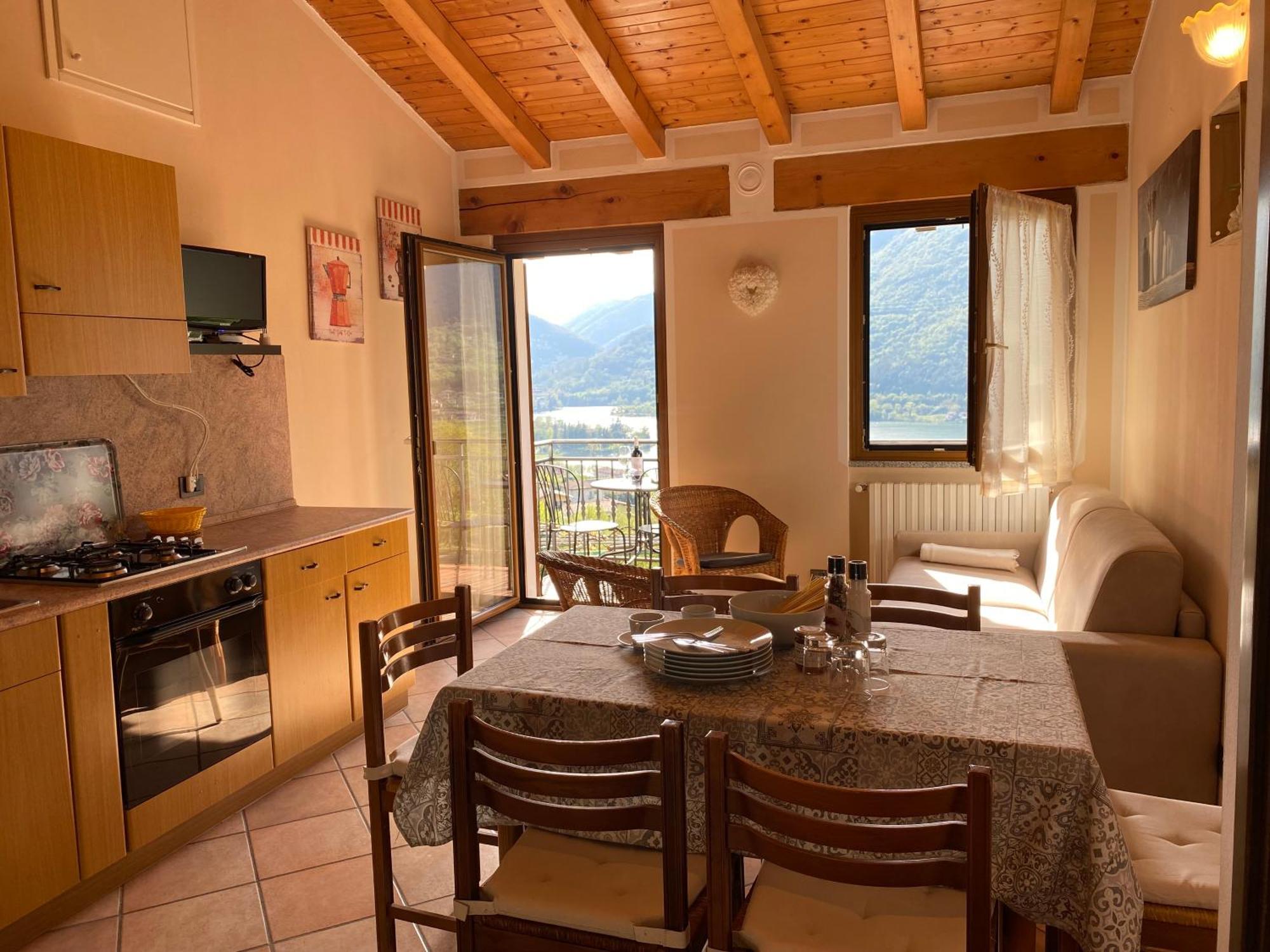 Casa Carla, Bis 4 Personen, Garten, Balkon Mit Blick Auf Den See Und Die Berge Кроне Экстерьер фото